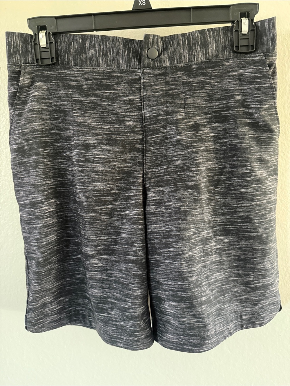 Lands' End Gray Space-Dye Bermuda Shorts